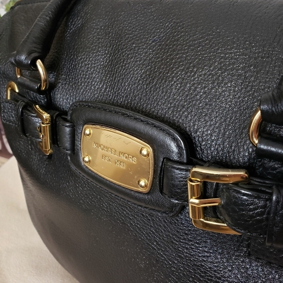 Michael Kors Elegant Pebbled Leather Weekender Traveler Tote Bag TSA Carry On - Picture 2 of 16